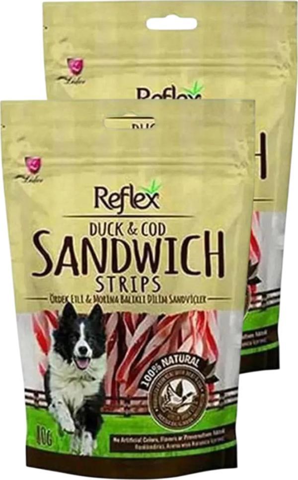 Ördekli Morina Balıklı Sandiviç Çubuk Köpek Ödül Maması 80gr İkili Paket - Image 1