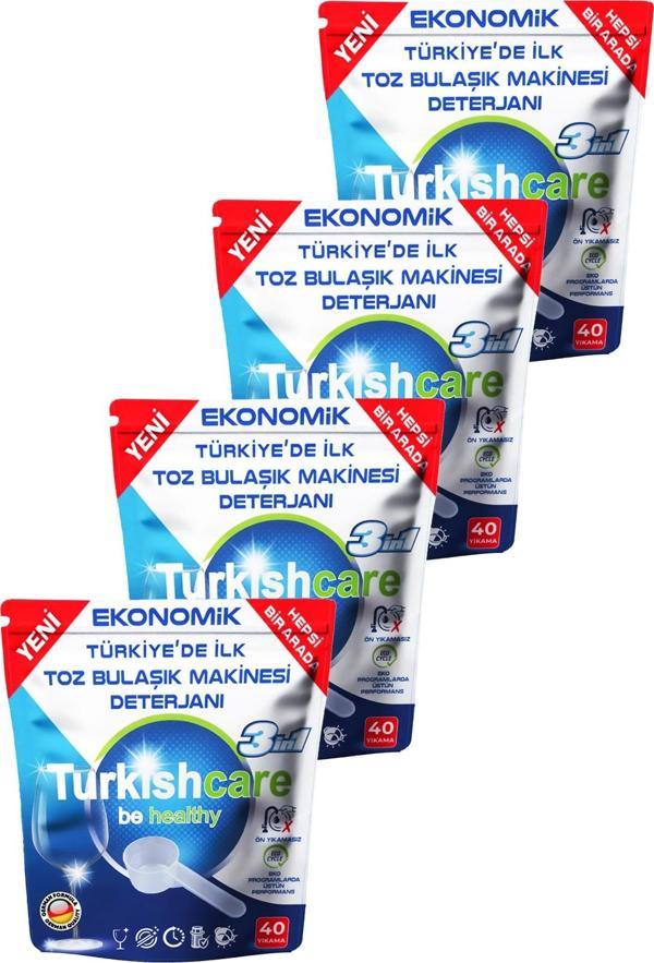 Hepsi Bir Arada Toz Bulaşık Makinesi Tablet Deterjanı 40 Yıkama x 4 Adet - Image 1
