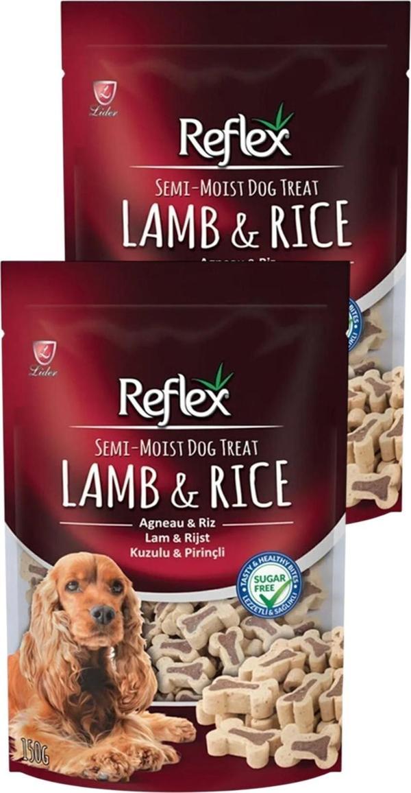 Semi Moist Kuzulu ve Pirinçli Kemik Şekilli Köpek Ödül Maması 150 gr İkili Paket - Image 1