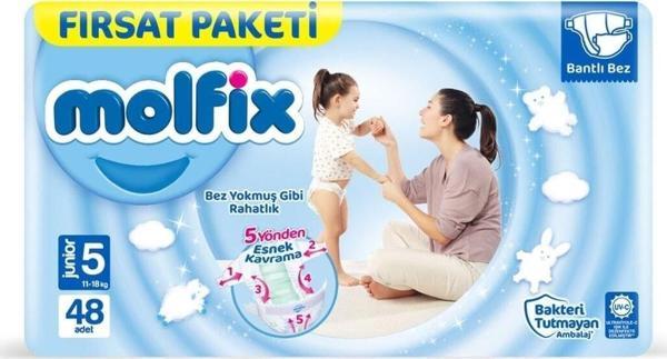 Molfix Bebek Bezi 5 Beden Junıor Fırsat Paketi - Image 1