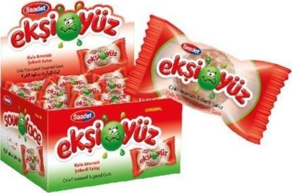Saadet Ekşiyüz Sakız 100 Adet Kola Aromalı - Image 1
