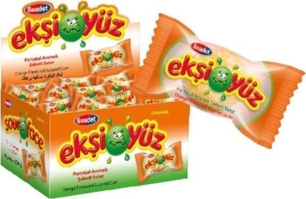Saadet Ekşiyüz Sakız 100 Adet Portakal Aromalı - Image 1
