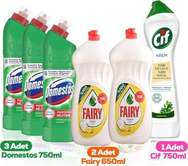 Domestos Fairy Cif Temizlik Seti - Image 1