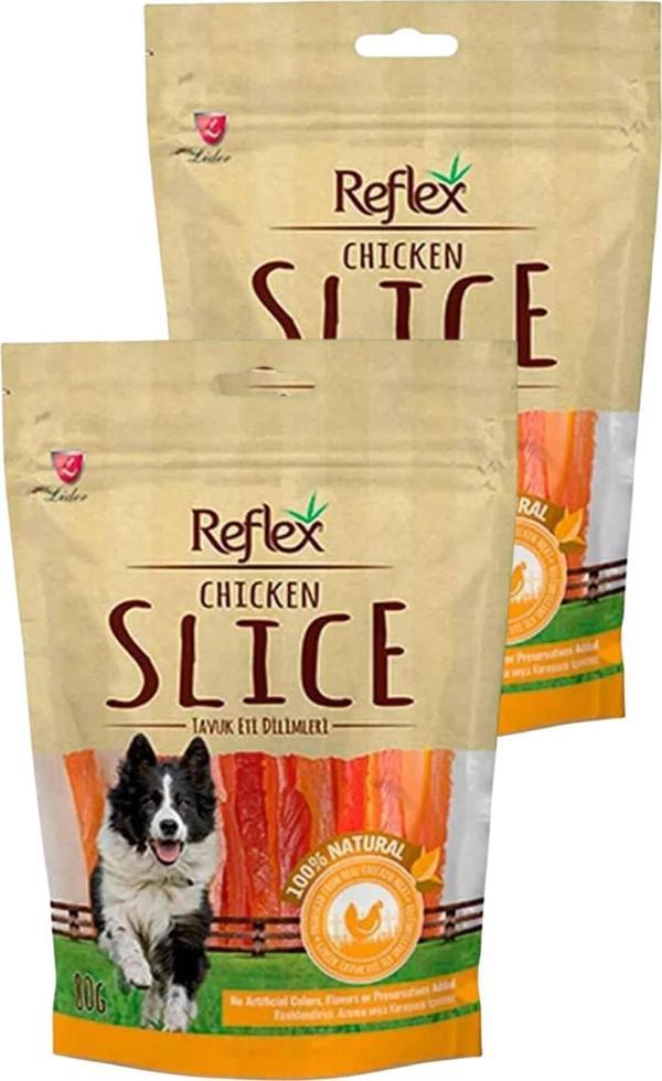 Slice Yumuşak Tavuk Dilimi Köpek Ödül Maması 80gr İkili Paket - Image 1