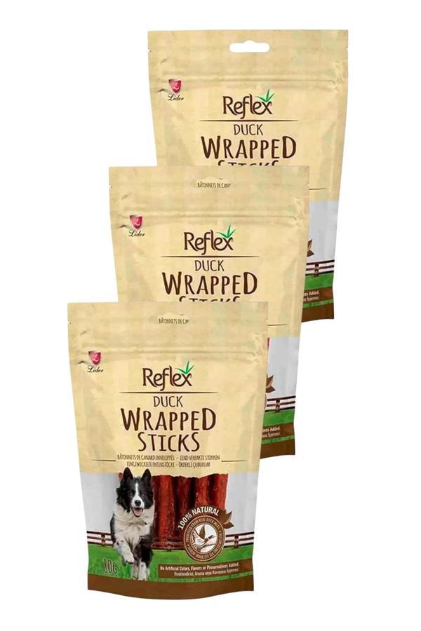 Wrapped Sticks Ördekli Köpek Ödül Çubukları 80gr Üçlü Paket - Image 1