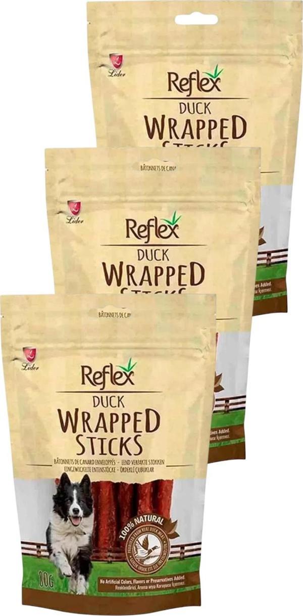 Wrapped Sticks Ördekli Köpek Ödül Çubukları 80gr Üçlü Paket - Image 1