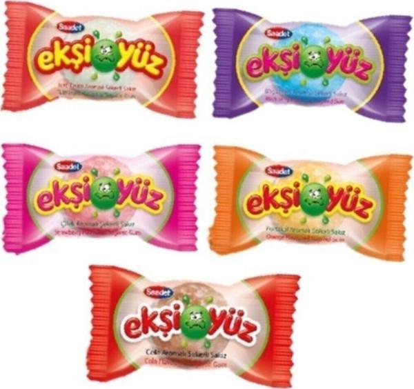 Saadet Ekşiyüz Sakız 5 Çeşit Karışık Kutu = 100 Adet - Image 1