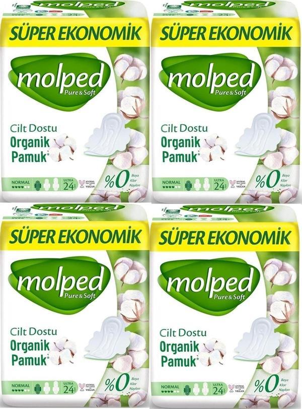 Molped Pure & Soft Normal Süper Ekonomik Ped 24 Lü X 4 Adet - Image 1