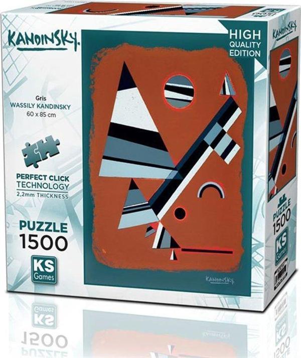 22032 Gris 1500 Parça Puzzle -KS Puzzle - Image 1