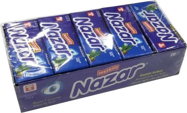 Nazar Damla Aromalı Şekersiz Sakız 5* 20 Li 5 Adet - Image 1
