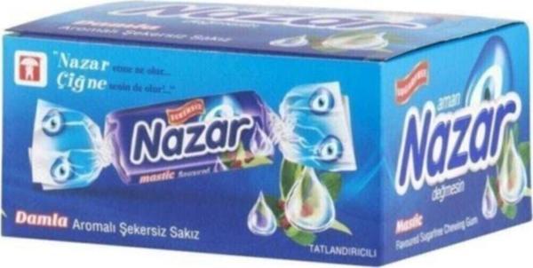 Nazar Sakız Şekersiz 100 Adet Damla - Image 1