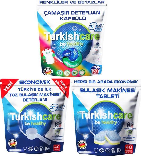 Toz Tablet Bulaşık Makinesi Deterjanı ve Renkli ve Beyazlar İçin Çamaşır Kapsül Paketi - Image 1