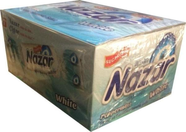 Nazar Sakız Şekersiz 100 Adet White - Image 1