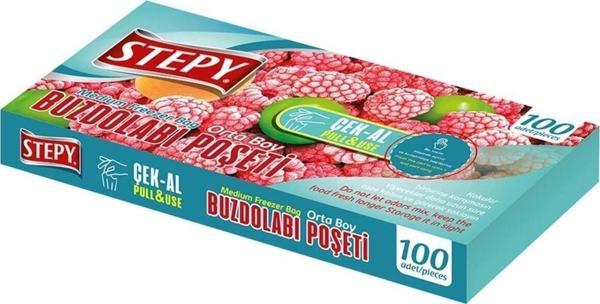 Stepy Çek-Al Buzdolabı Poşeti Orta Boy 100'lü - Image 1