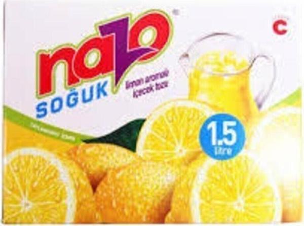 Nazo Limon Aromalı Toz Içecek 9 gr 24 Adet - Image 1