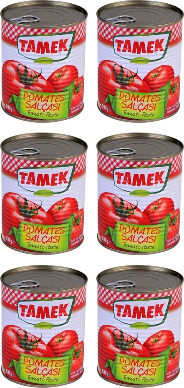 Tamek Domates Salçası 830 Gr X 6 Adet - Image 1