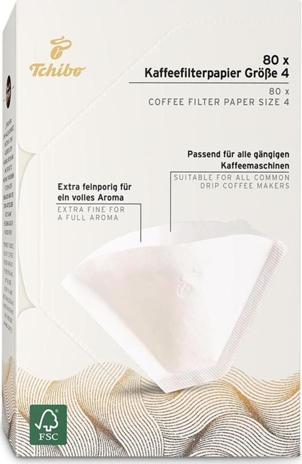 Tchibo Filtre Kahve Kağıdı, Boyut 4, 80 adet - Image 1