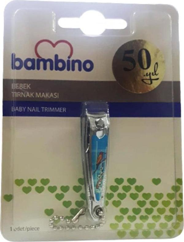 Bambino Bebek Tırnak Makası Kuş Desenli Mavi - Image 1