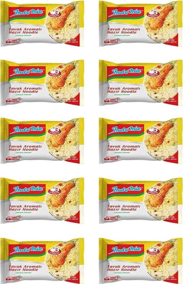 İndomie Indomie Indomie 10'lu Tavuk Aromalı Hazır Noodle - Image 1