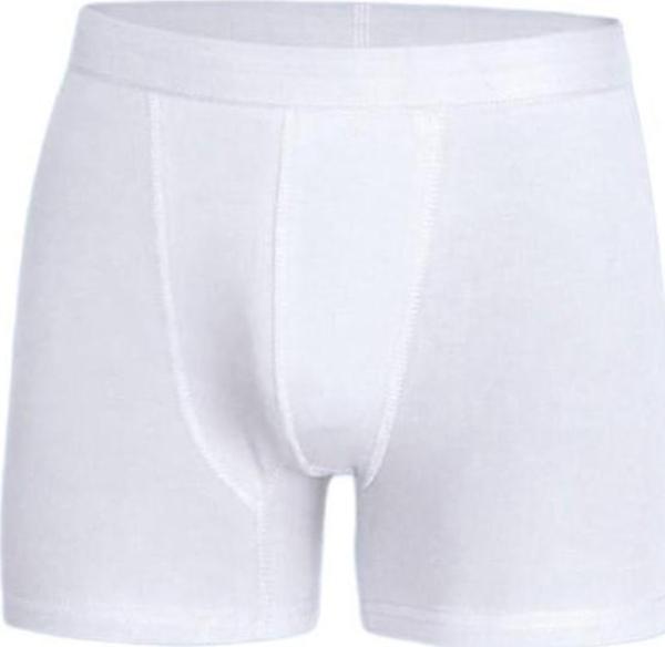 Erkek Likralı Beyaz Boxer MY-00507 - Image 1