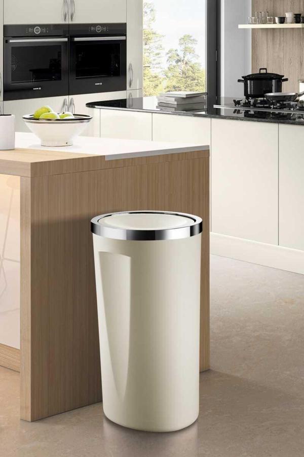 Primanova Lenox 35 LT Çöp Kovası - Bej - Image 1