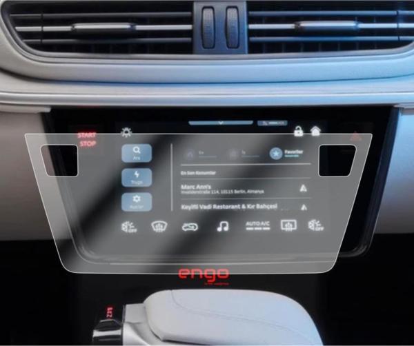 TOGG T10F 8 inç Kumanda Ekranı Mat Ekran Koruyucu Şeffaf - Image 1