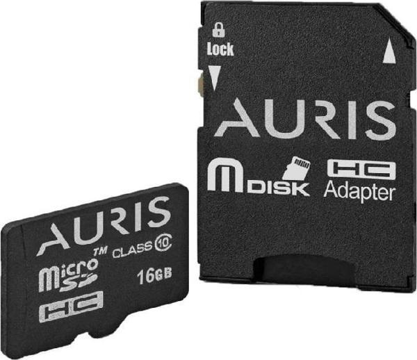 Auris TF01 Micro SD 16GB 4K Ultra HD Adaptörlü Hafıza Kartı - Image 1