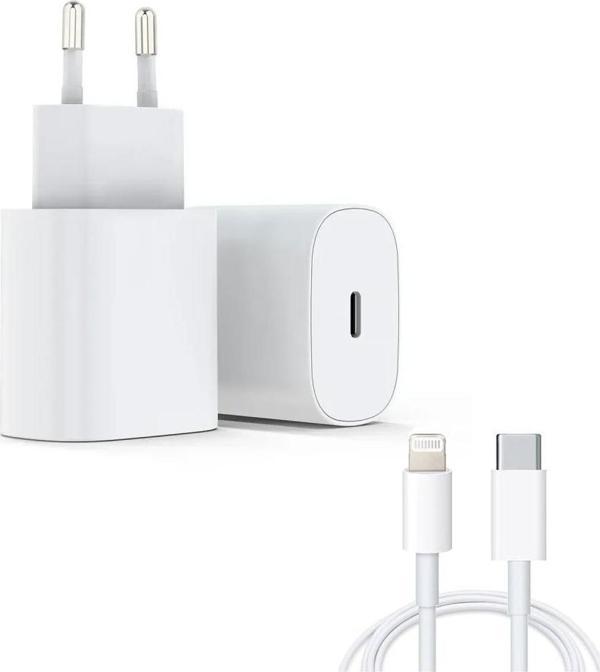 FitPlus PD25W USB-C Type-C to Lightning Kablolu Şarj Aleti Set - Image 1