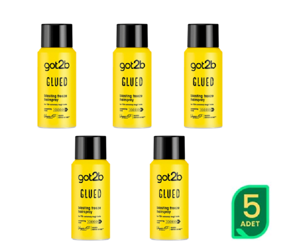 Schwarzkopf Got2B Glued  Seyahat Saç Spreyi 100ML X  5 ADET  - Image 1