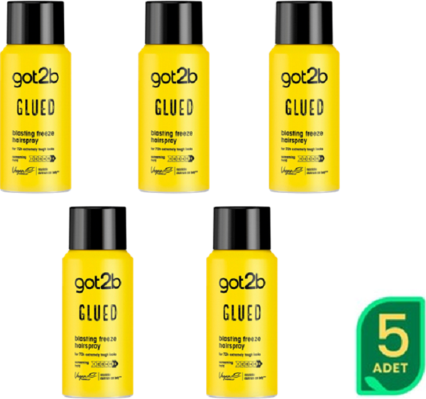 Schwarzkopf Got2B Glued  Seyahat Saç Spreyi 100ML X  5 ADET  - Image 1