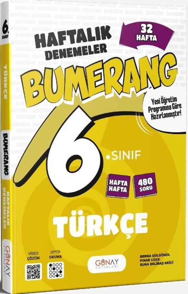 6. Sınıf Türkçe 32 Haftalık Deneme Bumerang Serisi 2026 - İş Bankası Kültür Yayınları - Image 1
