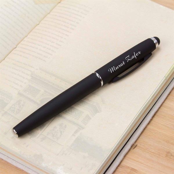 Kurumsal Firmalara Özel Logolu Özel Tasarımlı Hediye Kutulu TüKenmez Rubber Kalem - Image 1