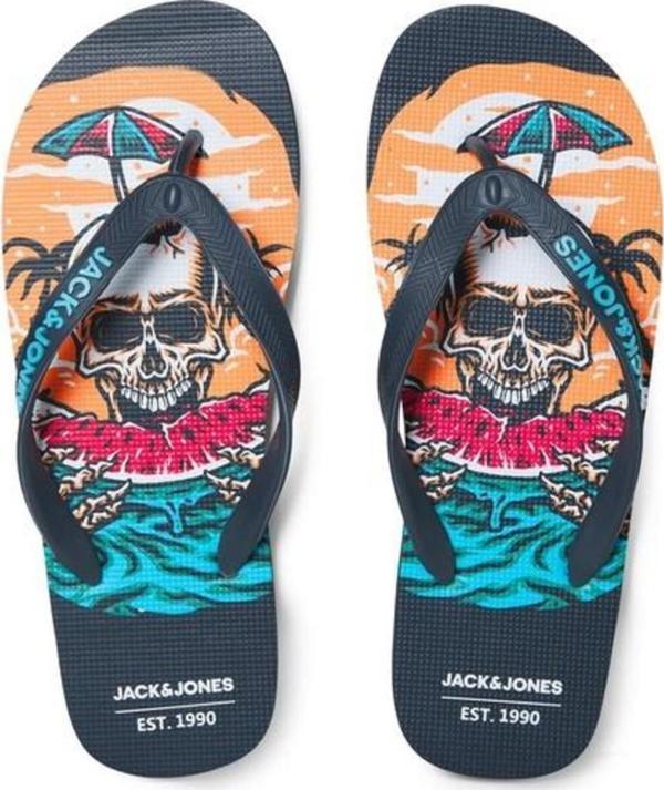 Jack&Jones Erkek Colour Skull Flıp Flop 12230633 - Image 1