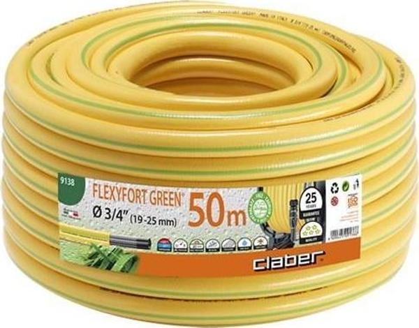 Claber 9138 Flexyfort Green Hortum 3/4 50m - Image 1