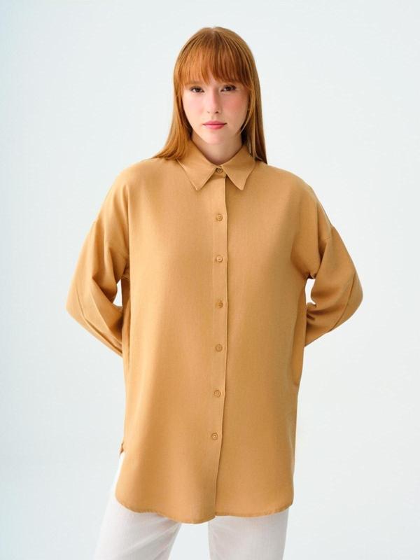 Loft Loose Fit Kadın Gömlek U.Kol - Image 1