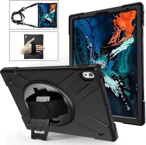 Apple iPad Pro 12.9 2018 (3.Nesil) Uyumlu Defender Zırh Tablet Kılıfı Askılı 360° Dönebilir Standlı Tam Koruma - Image 1