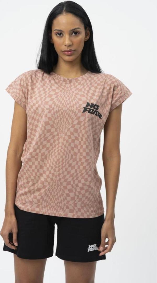 No Fear Orijinal Kadın T-Shirt Pembe - Image 1