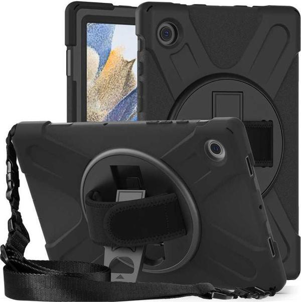 Galaxy Tab A8 10.5 SM-X200 (2021) Uyumlu Defender Zırh Tablet Kılıfı Askılı 360° Dönebilir Standlı Tam Koruma - Image 1