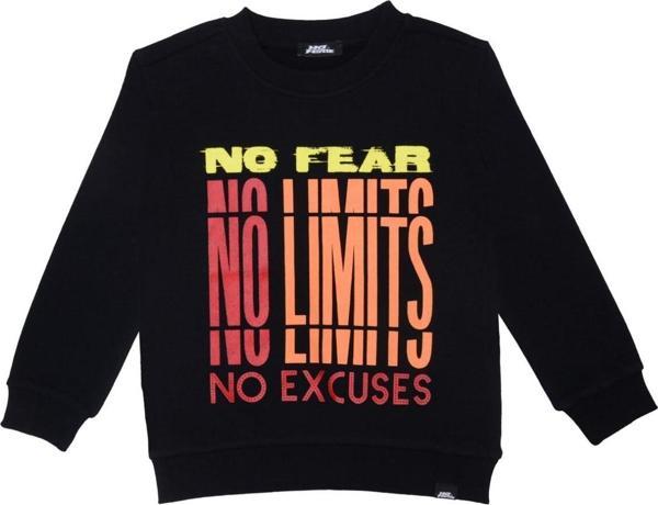 No Fear Erkek Çocuk Ön Ve Arka Baskılı Sweatshırt - Image 1