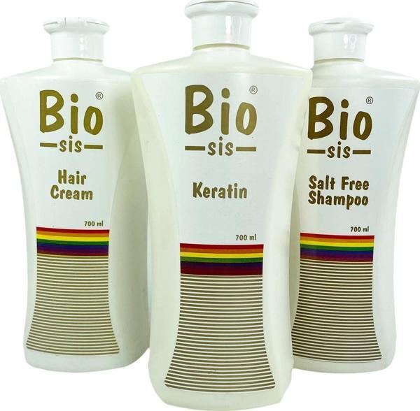 Brezilya Fönü 3'lü Kutulu Set Keratin + Saç Kremi + Tuzsuz Şampuan Düz ve Işıltılı Saçlar Botox - Image 1