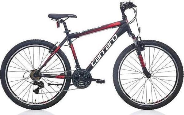 CARRARO SPEED 260 ERKEK DAĞ BİSİKLETİ 410H V 26 JANT 21 VİTES MAT SİYAH KIRMIZI KOYU KIRMIZI - Image 1