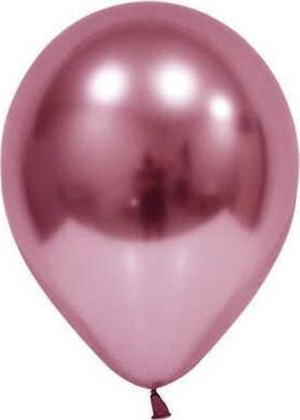 BALON KROM PARLAK 5 İNC PEMBE 100 ADET - Image 1