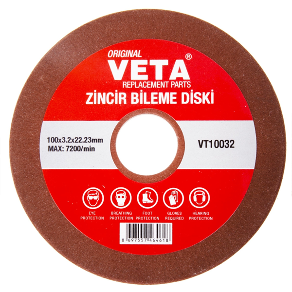 Veta 100x22x3.2mm Yuvarlak Daire Zincir Bileme Yedek Taşı - Image 1