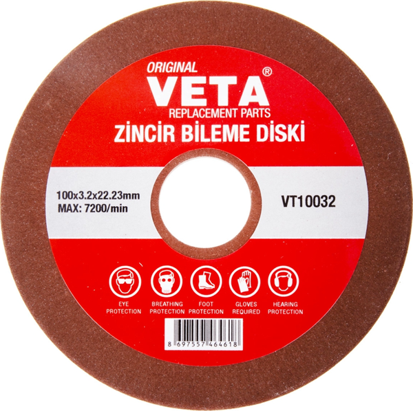 Veta 100x22x3.2mm Yuvarlak Daire Zincir Bileme Yedek Taşı - Image 1