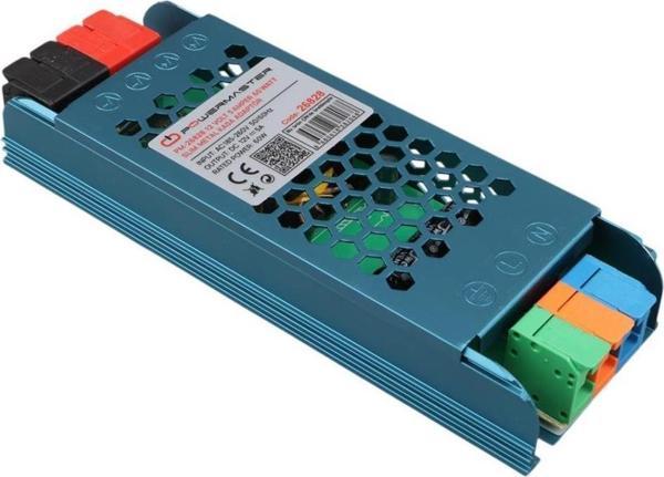 PowerMaster PM-26828 12Volt 5Amper 60Watt Slim Metal Kasa Adaptör 140x50x23mm - Image 1