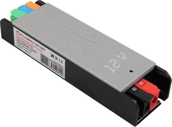 PowerMaster PM-26838 12Volt 5Amper 60Watt Slim Metal Kasa Adaptör Voltaj Göstergeli 148x43x27mm - Image 1