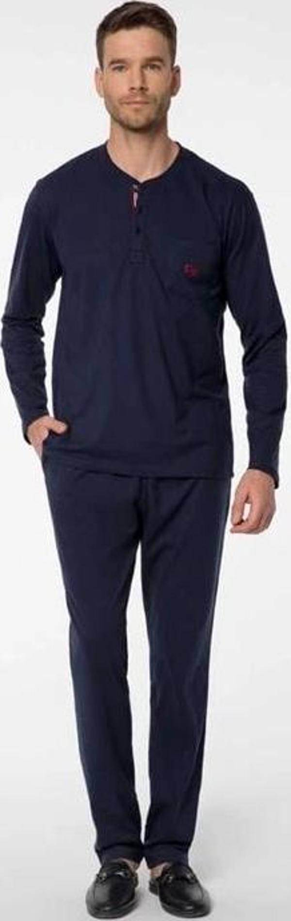 Pijalux Uzun Kollu  Erkek Pijaması 2053 - Image 1