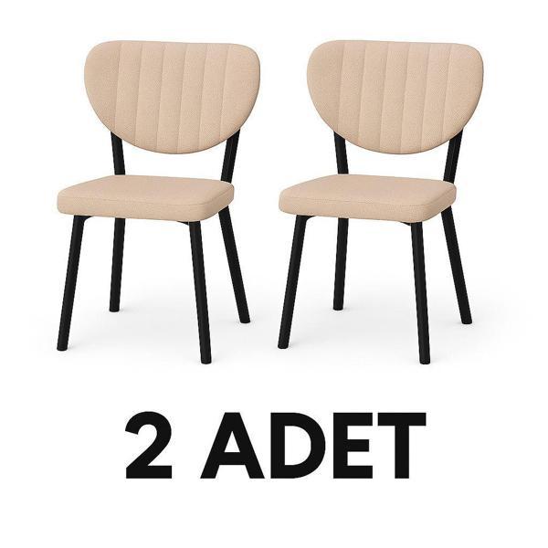Yafes Masa Sandalye 4'lü Elma Sandalye Mutfak Sandalyesi - Image 1