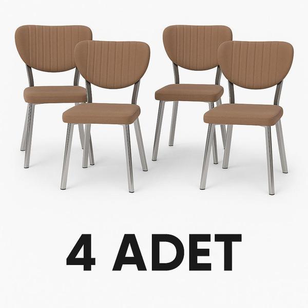 Yafes Masa Sandalye 4'lü Elma Sandalye  - Image 1