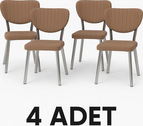 Yafes Masa Sandalye 4'lü Elma Sandalye  - Image 1